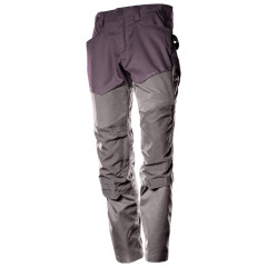 Mascot 22479 Trousers with Kneepad Pockets - Mens - Maroon/Stone Grey