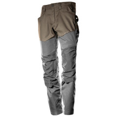 Mascot 22479 Trousers with Kneepad Pockets - Mens - Dark Sand/Stone Grey