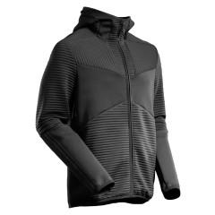 MASCOT 22603 Customized Fleece Hoodie With Zipper - Mens - Black