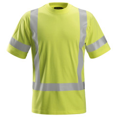 Snickers 2562 ProtecWork Short Sleeve T-Shirt Hi-Vis Class 3 | Flame Retardant (Yellow)