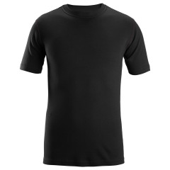 Snickers 2563 ProtecWork Short Sleeve, Crew Neck Shirt | Flame Retardant (Black)
