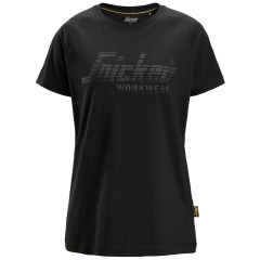 Snickers 2597 Women's Logo T-Shirt (Black)