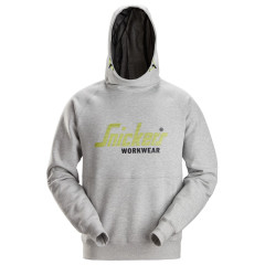 Snickers 2845 Logo Hoodie (Grey Melange)