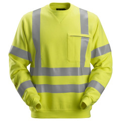 Snickers 2863 ProtecWork Sweatshirt Hi-Vis Class 3 | Flame Retardant (Yellow)