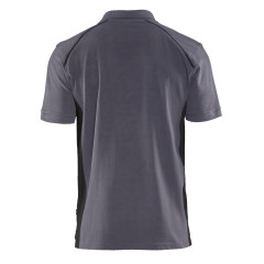 Blaklader 3324 Pique 2 Colour Polo Shirt (Mid Grey/Black)