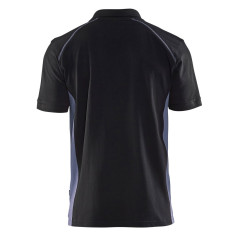 Blaklader 3324 Pique 2 Colour Polo Shirt (Black/Grey)