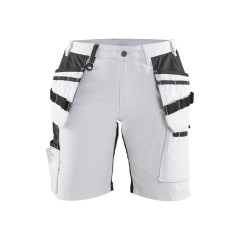 Blaklader 7171 Women's Painter Shorts With Stretch X1900 - White/Black