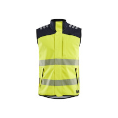 Blaklader 3849 Multinorm Flame Resistant Softshell Vest - Hi-Vis Yellow/Navy Blue