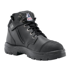 Steel Blue PARKES Scuff Cap, Zip Safety Boots - S3, TPU - Black