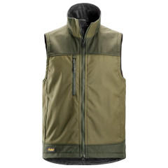 Snickers 4506 AllroundWork Softshell Stretch Vest Gilet (Khaki Green)