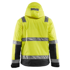 Blaklader 4870 High Vis Winter Jacket - Waterproof, Quilt Lined (Yellow/Black)