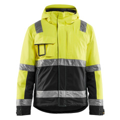 Blaklader 4870 High Vis Winter Jacket - Waterproof, Quilt Lined (Yellow/Black)