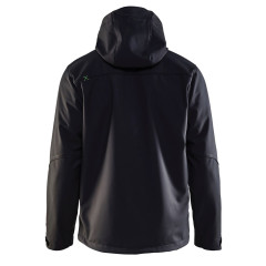 Blaklader 4949 Pro Softshell Jacket - Waterproof, Windproof (Black/Green)
