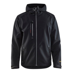 Blaklader 4949 Pro Soft-Shell Jacket - Waterproof, Windproof (Black/Silver)