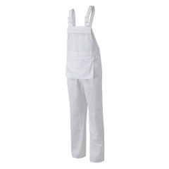 Fort Workwear Bib & Brace Painters Overall - White