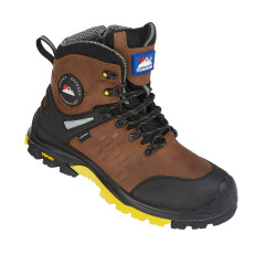Himalayan Vibram 5802 Waterproof Zipper Safety Boots - S3/SRC - Brown
