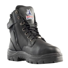 Steel Blue SOUTHERN CROSS MET Guard, Zip Ladies Safety Boots - S3, TPU - Black