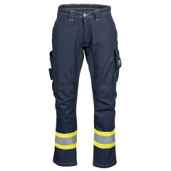 Tranemo 6026 Flame Retardant Ladies Stretch Trousers - Yellow/Navy