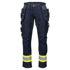Tranemo 6056 Flame Retardant Ladies Craftsman Stretch Trousers - Yellow/Navy