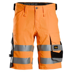 Snickers 6136 Hi-Vis Stretch Shorts Class 1 (Hi-Vis Orange/Black)