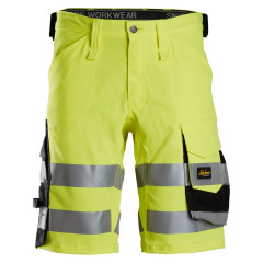 Snickers 6136 Hi-Vis Stretch Shorts Class 1 (Hi-Vis Yellow/Black)