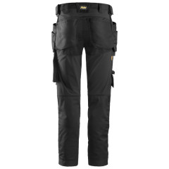 Snickers 6241 AllroundWork Stretch Work Trousers with Holster Pockets (Black)