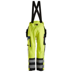 Snickers 6568 ProtecWork GORE-TEX Trouser Hi-Vis Class 2 | Flame Retardant (Yellow/Navy)