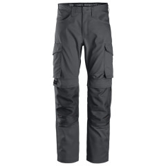 Snickers 6801 Service Knee Guard Pocket Trousers+ (Steel Grey)