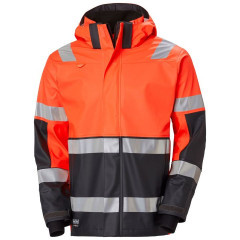 Helly Hansen 70295 Alna 2.0 Rain Jacket - Hi Vis Orange/Ebony