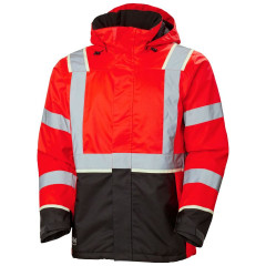 Helly Hansen 71355 Uc-Me Winter Jacket - Hi Vis Red/Ebony