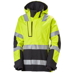 Helly Hansen 71398 Womens Luna Hi Vis Winter Jacket - Yellow/Ebony