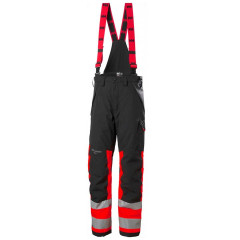 Helly Hansen 71492 Alna 2.0 Shell Trousers CL1 - Hi Vis Red/Ebony