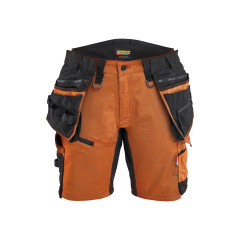 Blaklader 7175 STRIKER Women's Craftsman Shorts with Stretch - Rust/Black