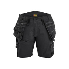 Blaklader 7175 STRIKER Women's Craftsman Shorts with Stretch - Black/Black