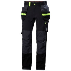 Helly Hansen 77405 Oxford 4X Construction Trousers - Black/Ebony