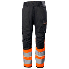 Helly Hansen 77513 Uc-Me Work Trousers CL1 - Hi Vis Orange/Ebony