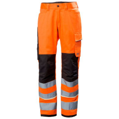 Helly Hansen 77514 Uc-Me Work Trousers CL2 - Hi Vis Orange/Ebony