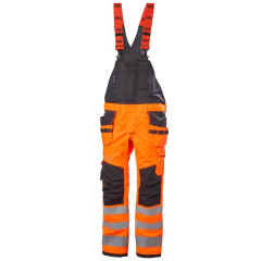 Helly Hansen 77520 Alna 2.0 Construction Bib & Brace Overalls - Hi Vis Orange/Ebony