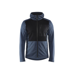 Blaklader 3540 Hoodie With Full-Length Zip - Numb Blue/Black