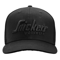 Snickers 9001 Trucker Snap-Back Cap (Black)