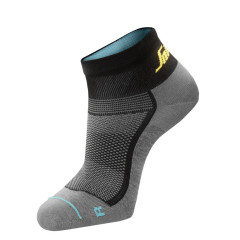 Snickers 9218 LiteWork 37.5 Low Socks (Grey Melange / Black) - 41-44 - SALE