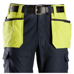 Snickers 9797 ProtecWork Holster Pockets | Flame Retardant (Yellow/Navy)