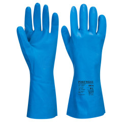 Portwest A814 Food Approved Nitrile Gauntlet - (Blue)