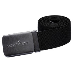 Portwest C105 Elasticated Work Belt - (Black)