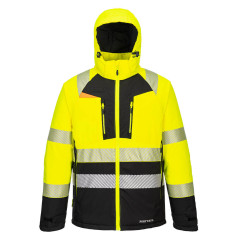 Portwest DX430 DX4 Hi-Vis Class 2 Winter Jacket - Waterproof (Yellow/Black)
