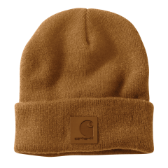 Carhartt 101070 Black Label Knit Beanie Watch Hat - Carhartt Brown