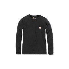 Carhartt 103244 Women's Workwear Pocket Long Sleeve T-Shirt - Black