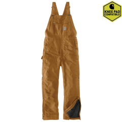Carhartt 104393 Firm Duck Insulated Bib Overall - Men's - Carhartt Brown