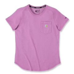 Carhartt 105415 Women's Midweight Pocket T-Shirt - Thistle Purple