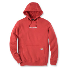Carhartt 105569 Lightweight Logo Graphic Hoodie - Men's - Barn Red